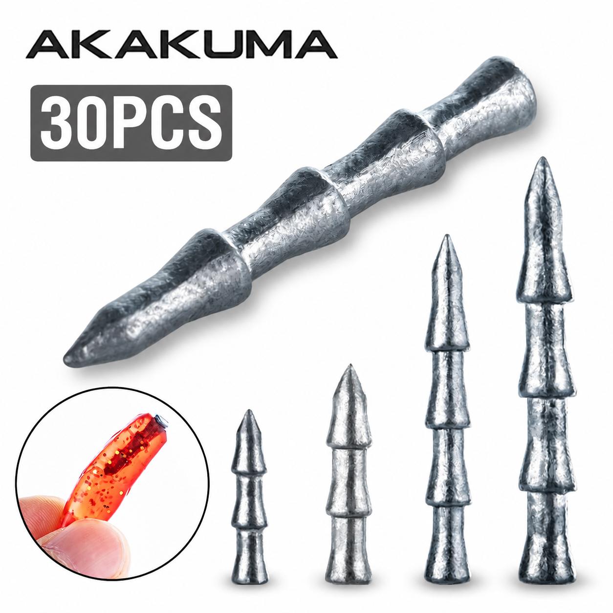 Fishing Quest - 30Pcs Tungsten Nail Weights High Density