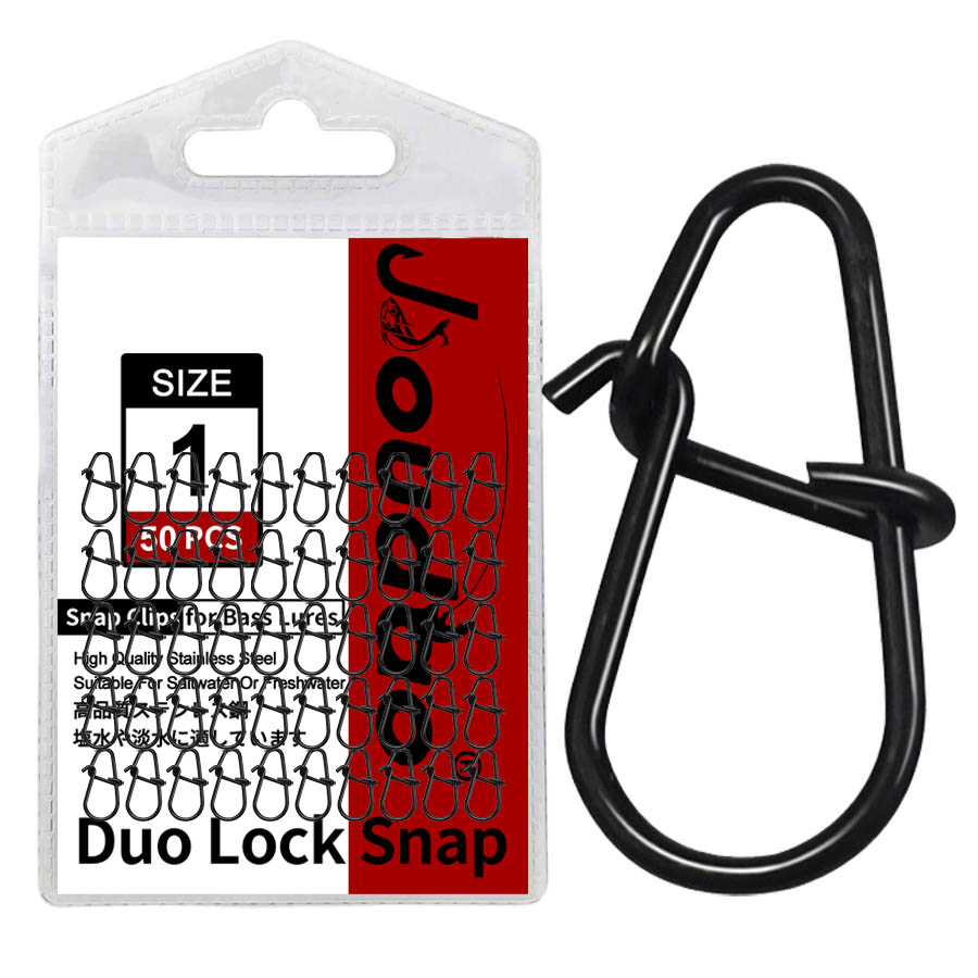 Fishing Swivel Connector - 50Pcs Crankbait Snaps Stainless Steel Duo