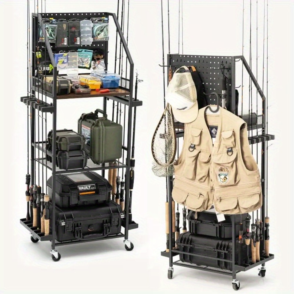 Fishing Quest - Fishing Rod Holders for Garage Fishing