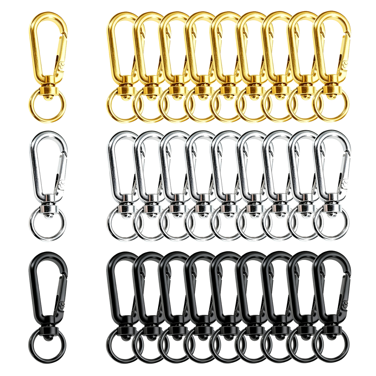 9/18/36 Pcs Open Swivel Clips  - огляд і ціна Fishing Swivel Connector