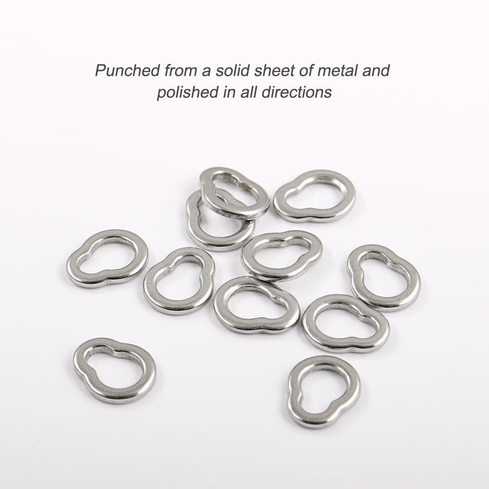 JIGGING PRO 15Pcs GP Solid Rin - огляд і ціна Fishing Swivel Connector
