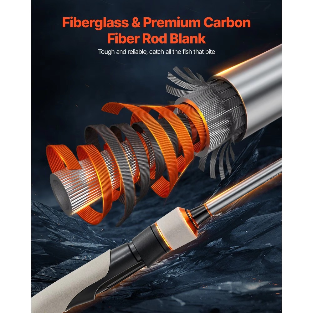 Carbon Fiber Bass Fishing Pole - огляд і ціна Carbon Fishing Rod