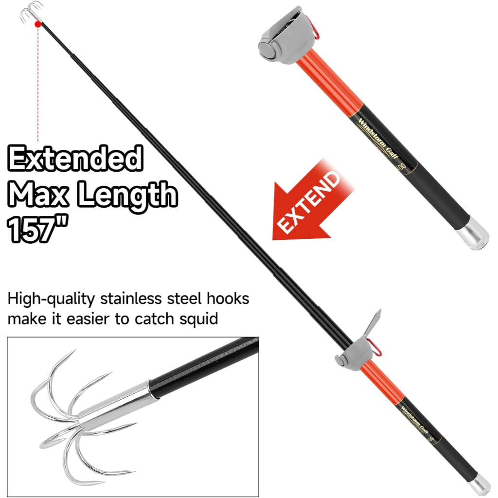 SANLIKE Fishing-Squid Gaff 3M/ - огляд і ціна Carbon Fishing Rod