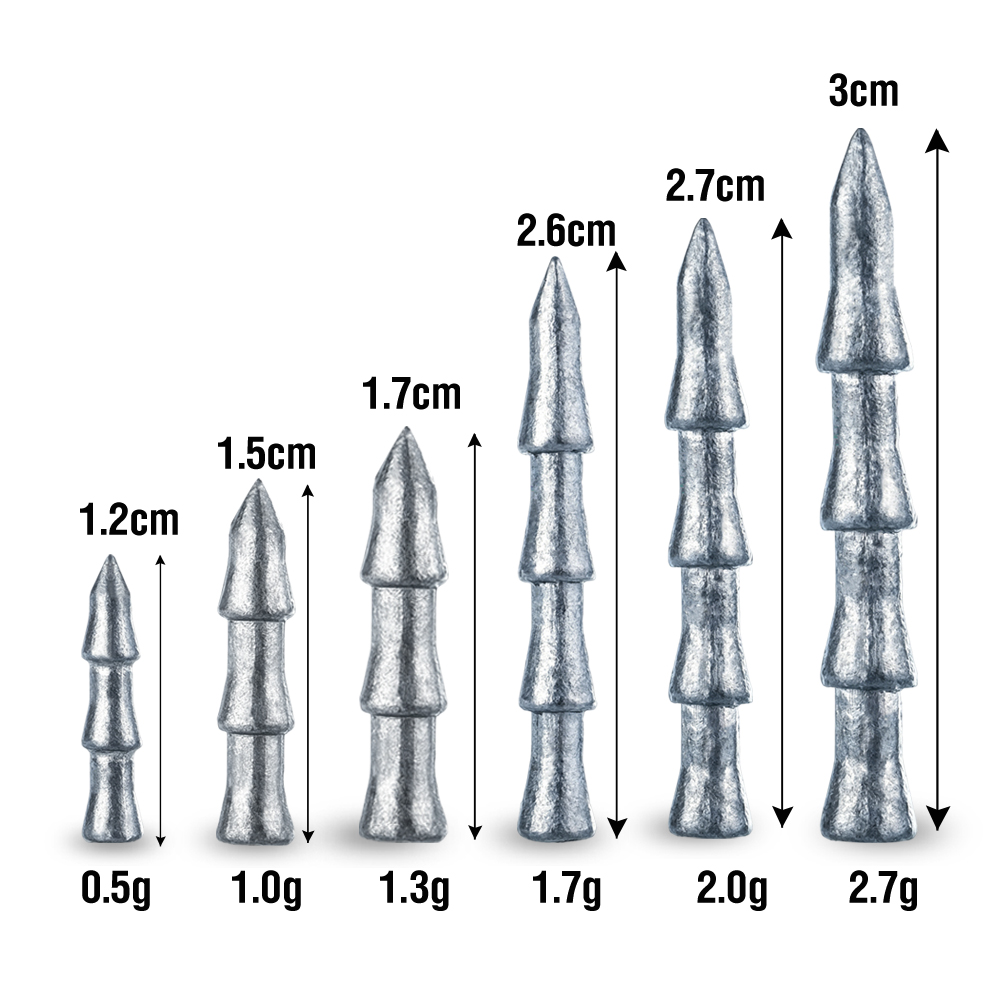 30Pcs Tungsten Nail Weights Hi - огляд і ціна Fishing Quest