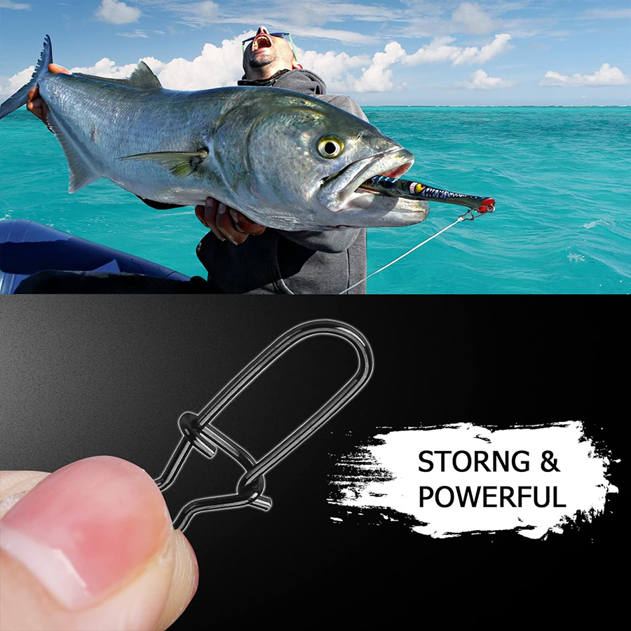 50Pcs Crankbait Snaps Stainles - огляд і ціна Fishing Swivel Connector