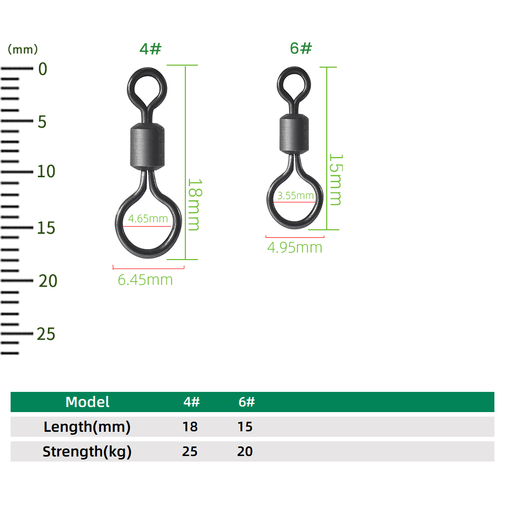 100pcs Carp Fishing Swivel Big - огляд і ціна Fishing Equipment Wholesale