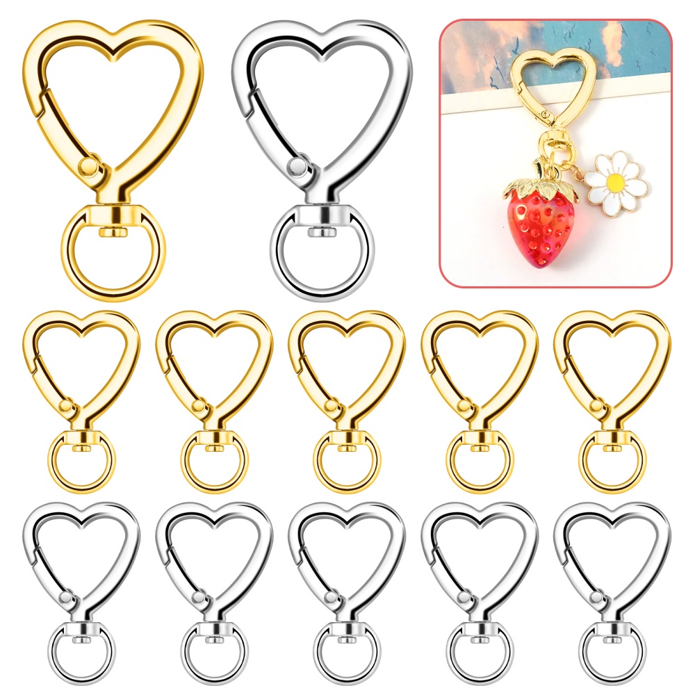 10pcs Metal Heart Lobster Claw - огляд і ціна Fishing Swivel Connector