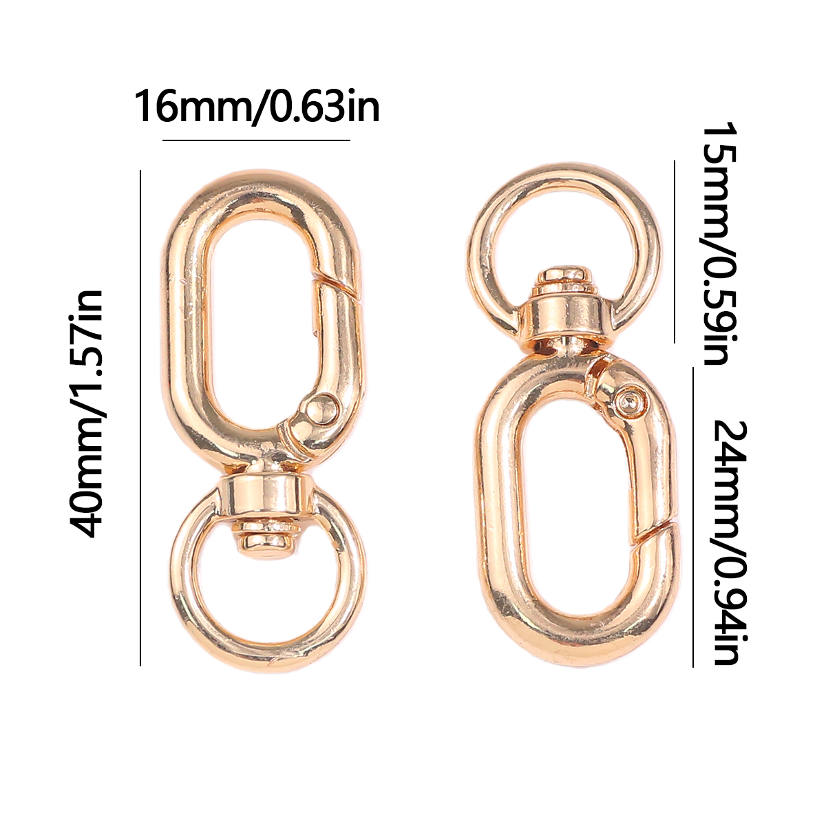 40x16mm Multicolor Alloy Oval  - огляд і ціна Fishing Swivel Connector