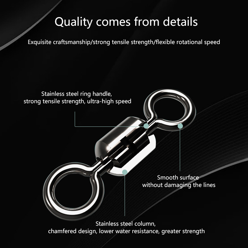 ★▲100Pcs Fishing Swivels Stain - огляд і ціна Fishing Swivel Connector