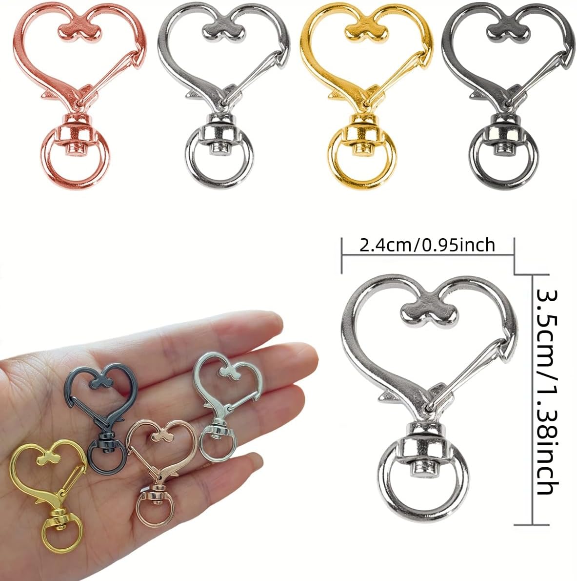 5/10/15/25/40/60Pcs Heart-Shap - огляд і ціна Fishing Swivel Connector