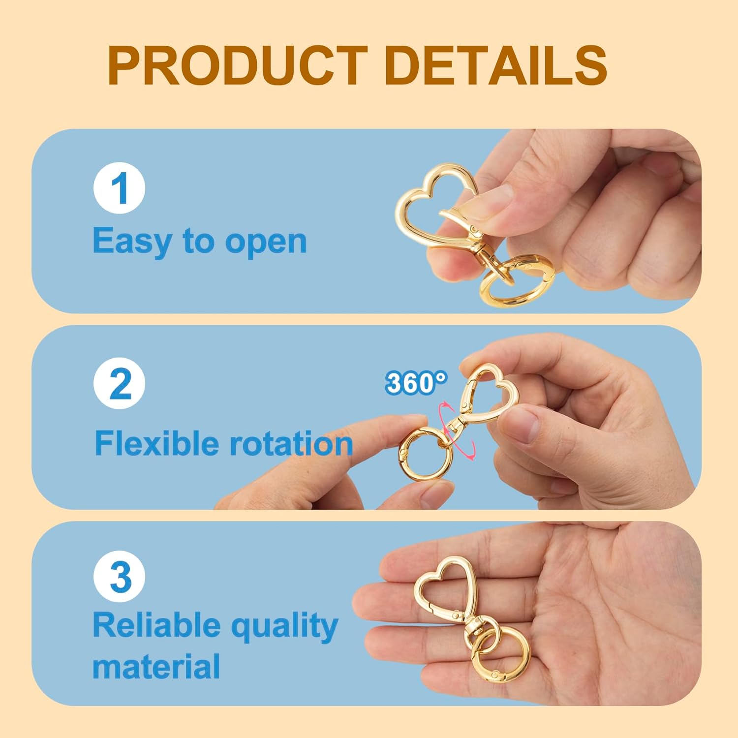 5/10/20/40 Sets Double Opening - огляд і ціна Fishing Swivel Connector